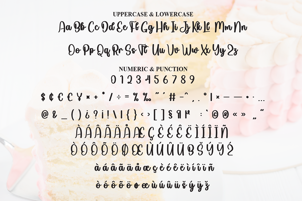 Cake Dacquoise | Script Font, a Handwritten Font by Scratchones (Photo 7 of 8)