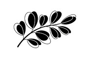 Botanical Leaf Silhouette Bundle, an Illustration by Creativeshirt (Thumbnail 39 of 51)