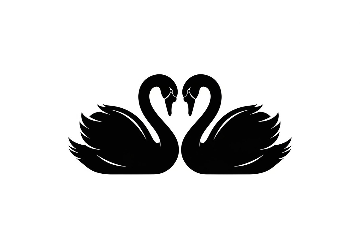 Swan Love Silhouette SVG Bundle, an Illustration by Designs_River (Photo 24 of 31)