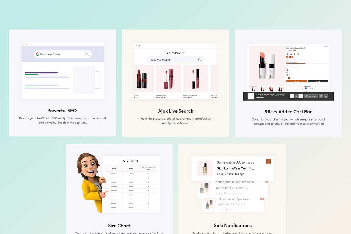 Beauty and Cosmetic Shopify Theme, a Shopify Template by LogicGo Shopify Experts (Photo 4 of 7)