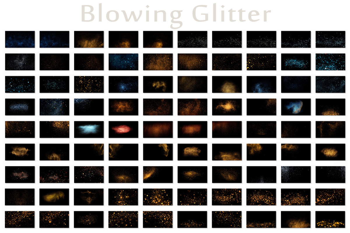 Blowing Glitter Overlays, an Object Graphic by VligCreativeStudio (Photo 4 of 4)