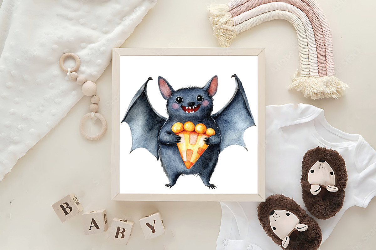 Funny Halloween Bats Clipart, an Illustration by CraftArtStudio (Photo 6 of 6)