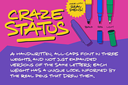 Craze Status: All Caps Comic Font, a Font by Wingsart Studio (Thumbnail 2 of 13)