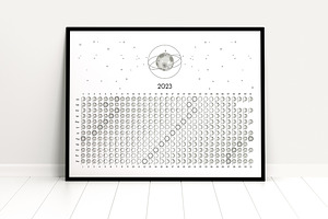 Moon Calendar 2023 Classic