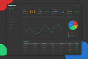 Black Neomorphism Dashboard Design, a Templates & Theme by Neha Guleria (Thumbnail 1 of 2)