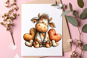 Whimsical easter highland cow clipar, an Illustration by SinaCreation (Thumbnail 7 of 11)