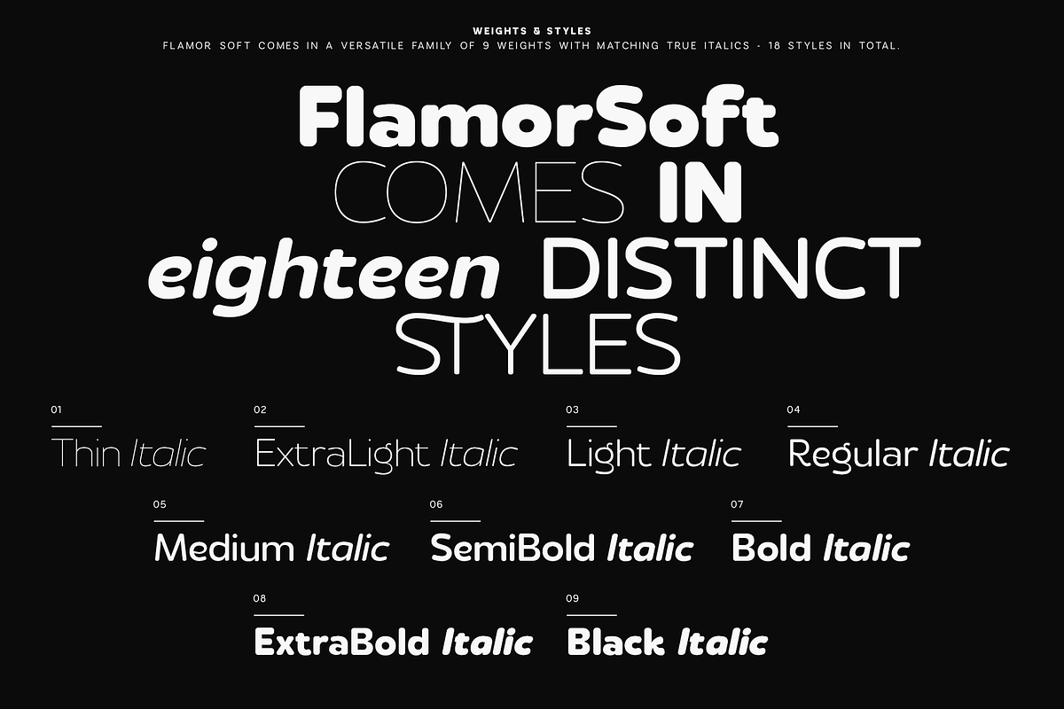 Flamor Soft - Rounded Sans Serif, a Sans Serif Font by VP Fonts (Photo 13 of 28)