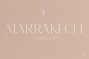 Marrakech - Modern & Exotic serif