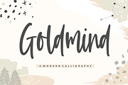 Goldmind - Modern Calligraphy Font, a Script Font by Balpirick Studio (Thumbnail 1 of 7)