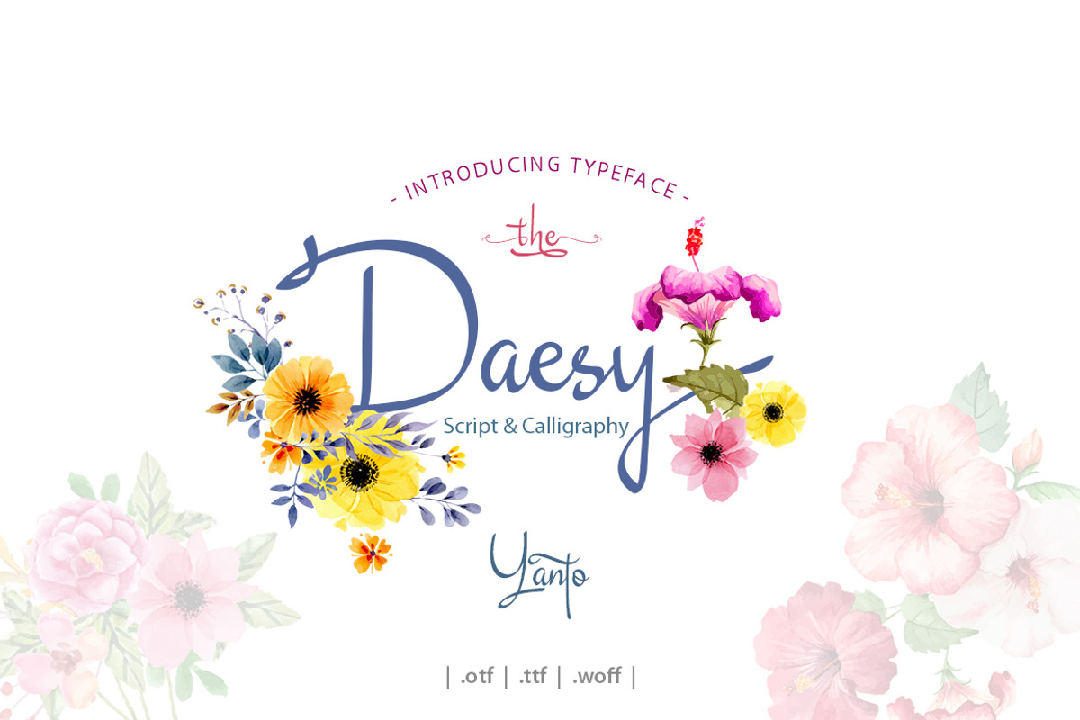 Daesy // Luxury Challigrapy Font