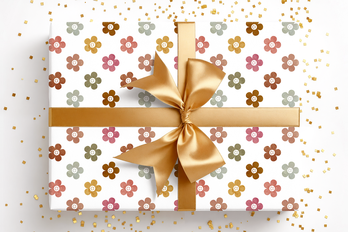 Smiley Autumn Blossoms Pattern, a Pattern Graphic by OwlAndFern (Photo 14 of 14)