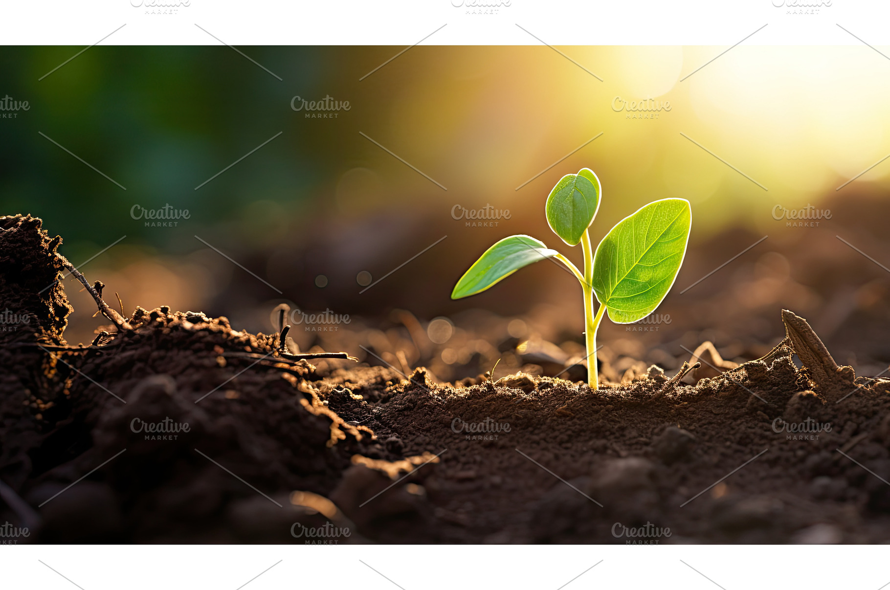 plant seedling sprouting ai, a Nature Photo by pikepicture