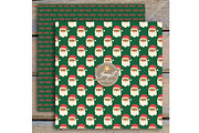 Santa Christmas Digital Papers, a Pattern Graphic by JennyL Designs (Thumbnail 5 of 5)