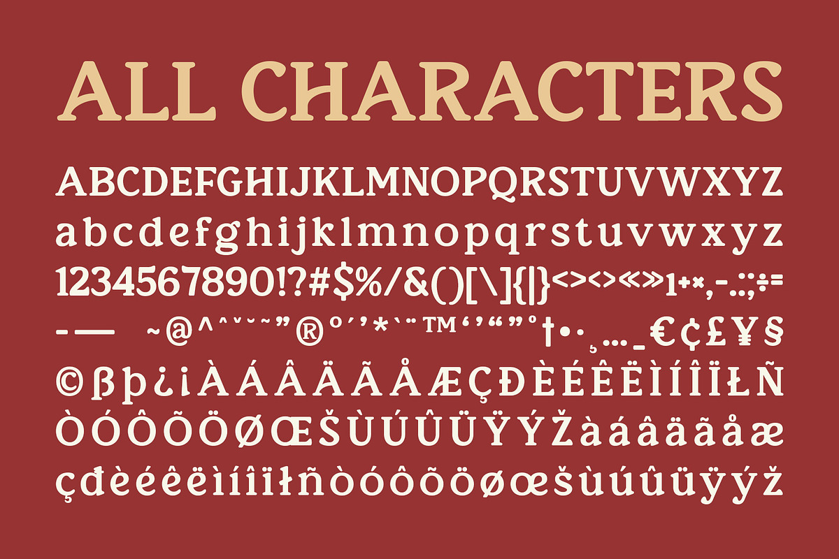 CS Bison – Retro Font, a Serif Font by Craft Supply Co. (Photo 8 of 8)