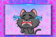 BLACK CAT EMOTES, an Animal Illustration by YUNGMOTS (Thumbnail 5 of 6)