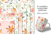 Seamless patterns with wildflowers, a Pattern Graphic by Larisa Maslova (Thumbnail 1 of 3)