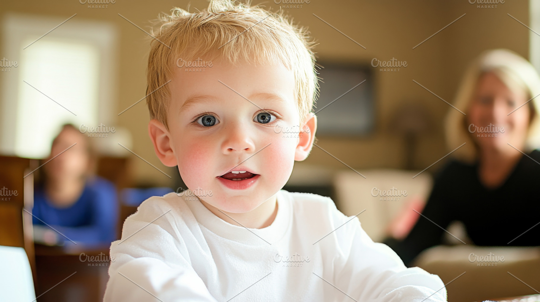 Child in a cozy home environment, fo, a Photo by Dvoevnore photos