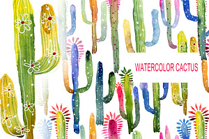 Watercolor Cactus kit