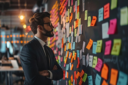 A man in business attire stands in f, a Photo by Iftikhar Alam