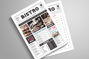 Newspaper Style Food Menu, a Poster Template by Guuver (Thumbnail 2 of 4)