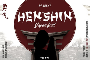 HENSHIN - Japanese Font