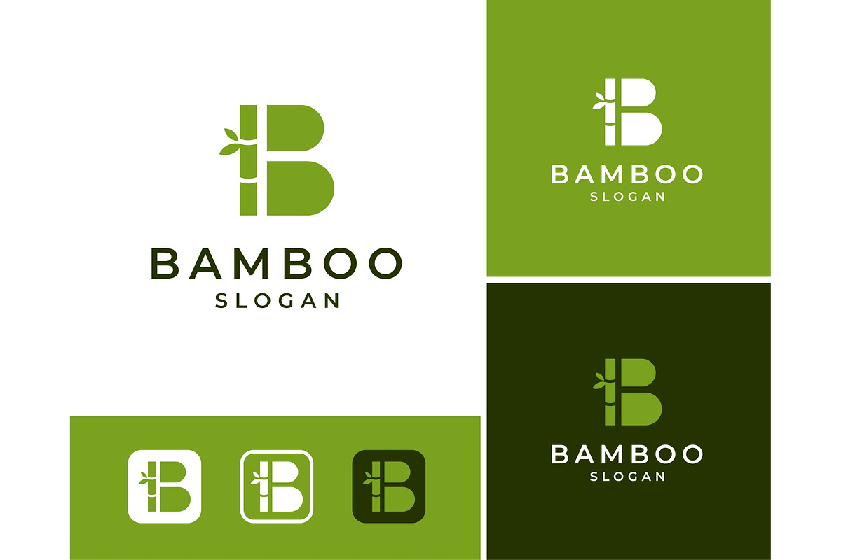 Letter B Bamboo Tree Logo, a Branding & Logo Template by ika trisiana