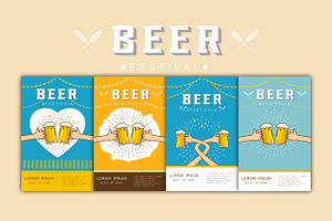 Beer festival poster Vector