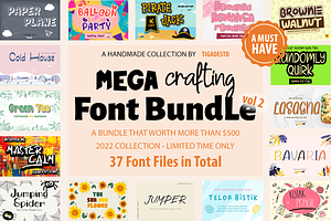 MEGA BUNDLE CRAFTING FONT VOL2
