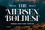 Mersen Boldest - Modern Bold Serif, a Serif Font by Shakira Studio (Thumbnail 1 of 10)