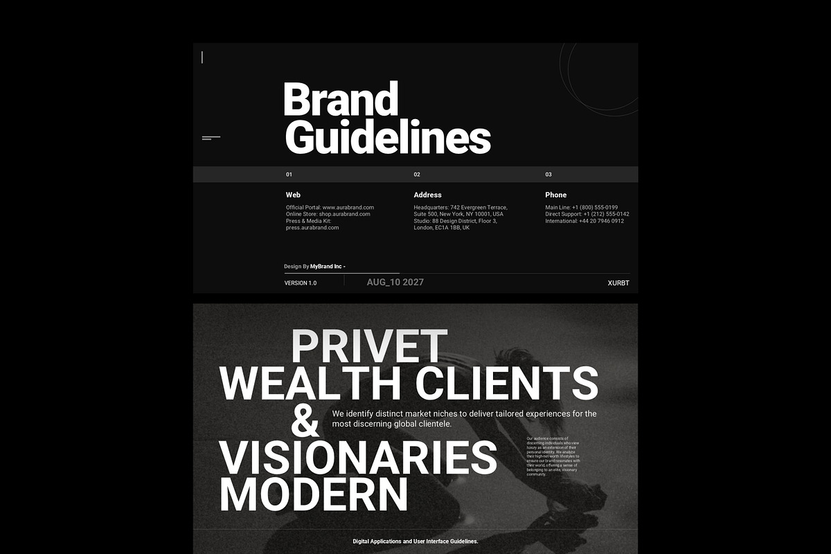 XURBT Brand Guideline Presentation, a Presentation Template by GoldenPixelStudio (Photo 6 of 10)