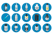 30 Vaping Flat Icons, an Icon by ToozDesign (Thumbnail 2 of 3)