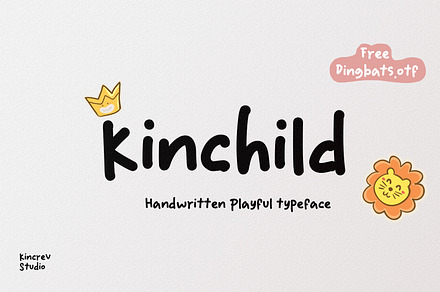 Kinchild - Handwritten Playful Font