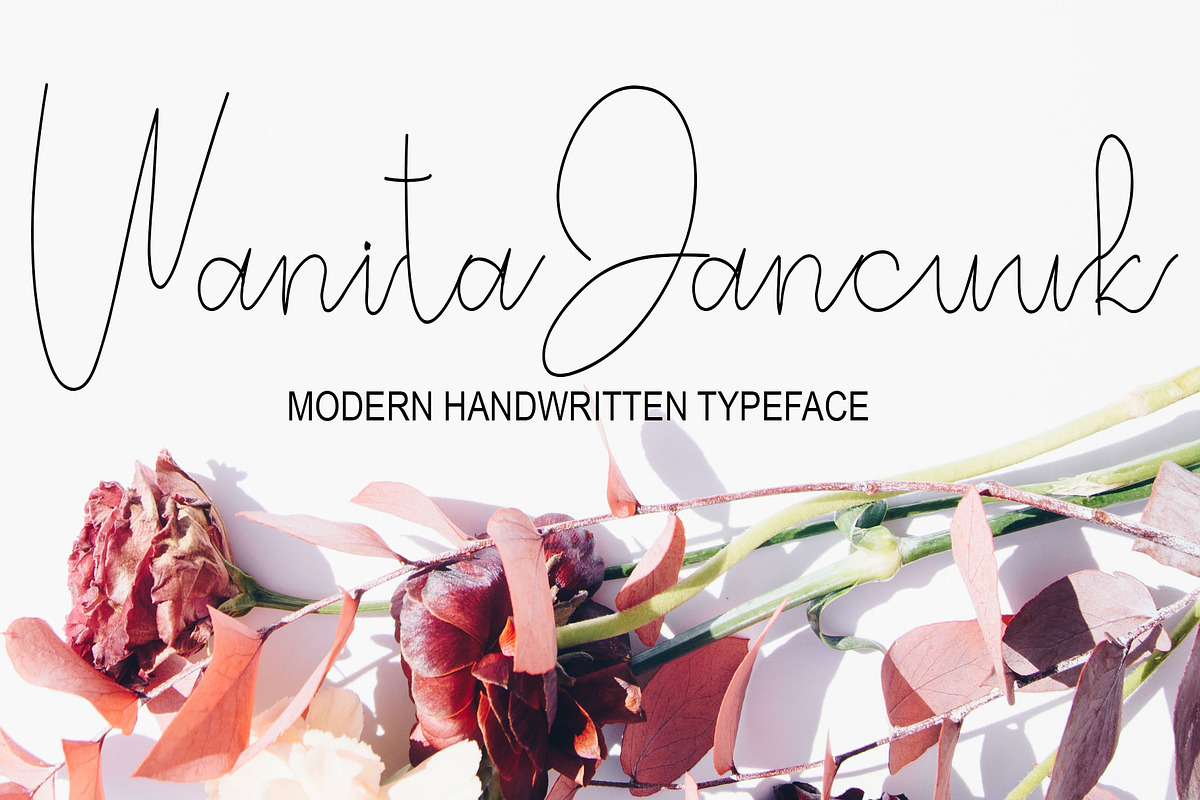 Wanita Jancuuk, a Script Font by Canden Meutuah (Photo 1 of 6)