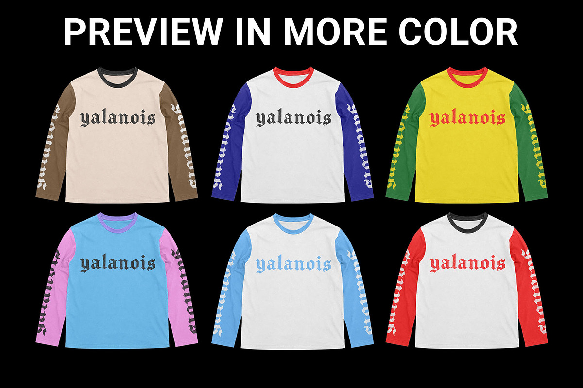 vintage long sleeve shirt mockup, a Shirt Mockup by yalanois (Photo 3 of 6)
