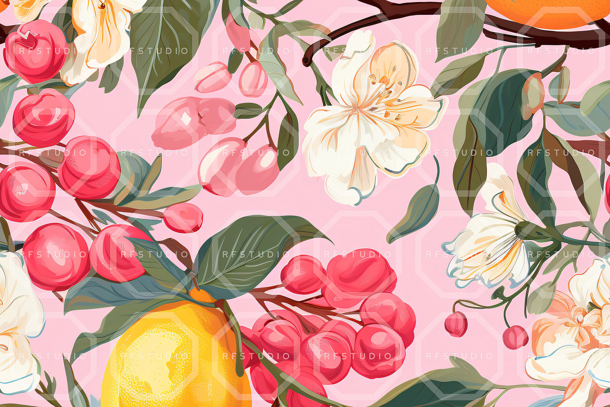 FRUITOPIA WONDER Seamless Bundle, an Illustration by RefinedFantasyStudio (Photo 7 of 9)