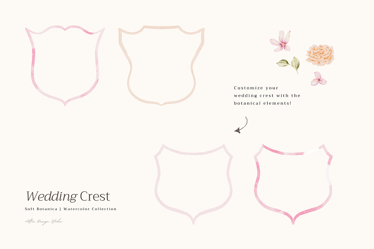 Delicate Pastel Watercolor Flowers, a Decorative Illustration by Altea Design Studio (Photo 18 of 26)