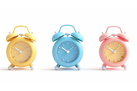 Icon collection of 3D Cartoon Alarm, an Arts & Entertainment Photo by ZinetroN