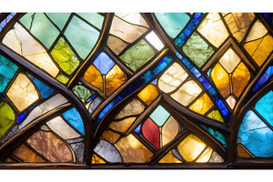 Close-up view of intricate stained, an Arts & Entertainment Photo by Igor Tichonow