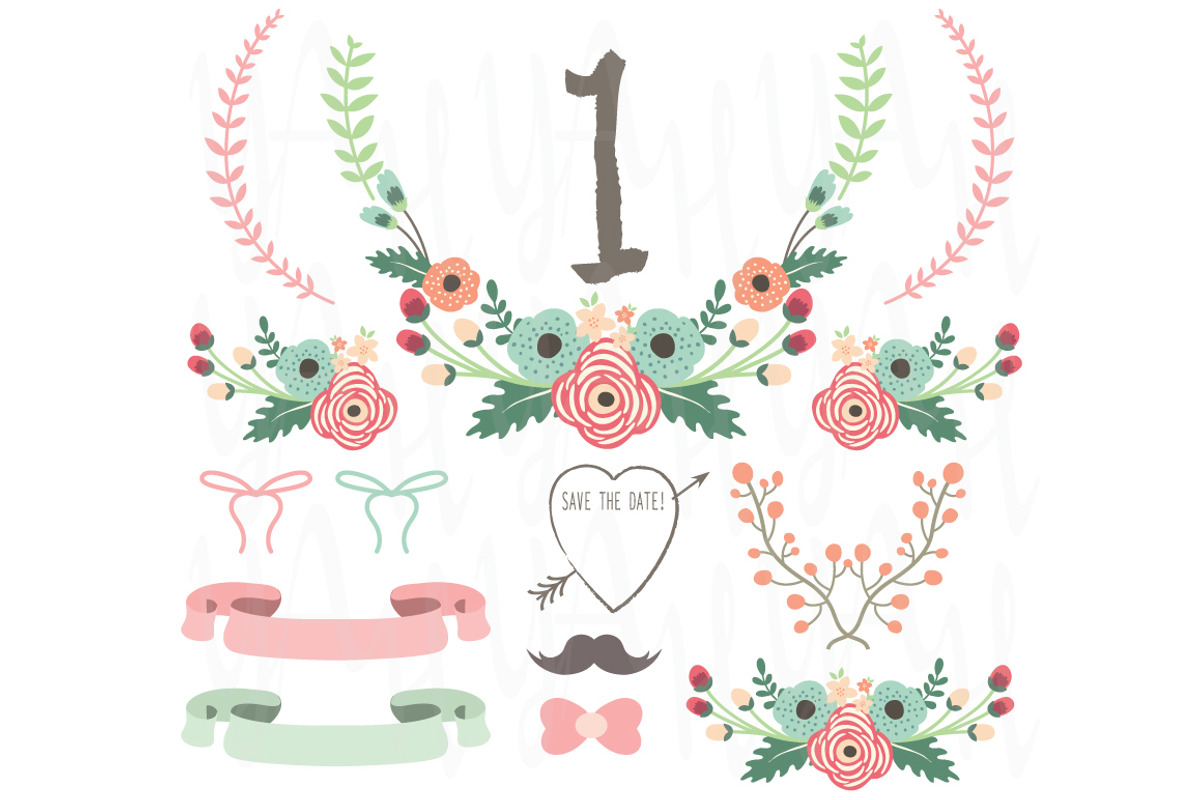 Flower Numeric Table Card, an Illustration by YenzArtHaut (Photo 1 of 2)