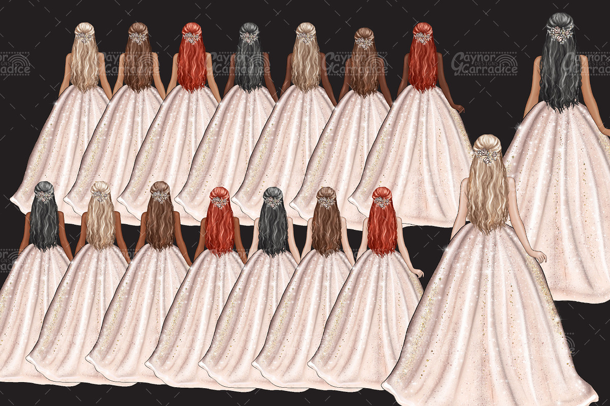 Midnight Masquerade New Year Clipart, an Illustration by Gaynor Carradice Designs (Photo 2 of 3)