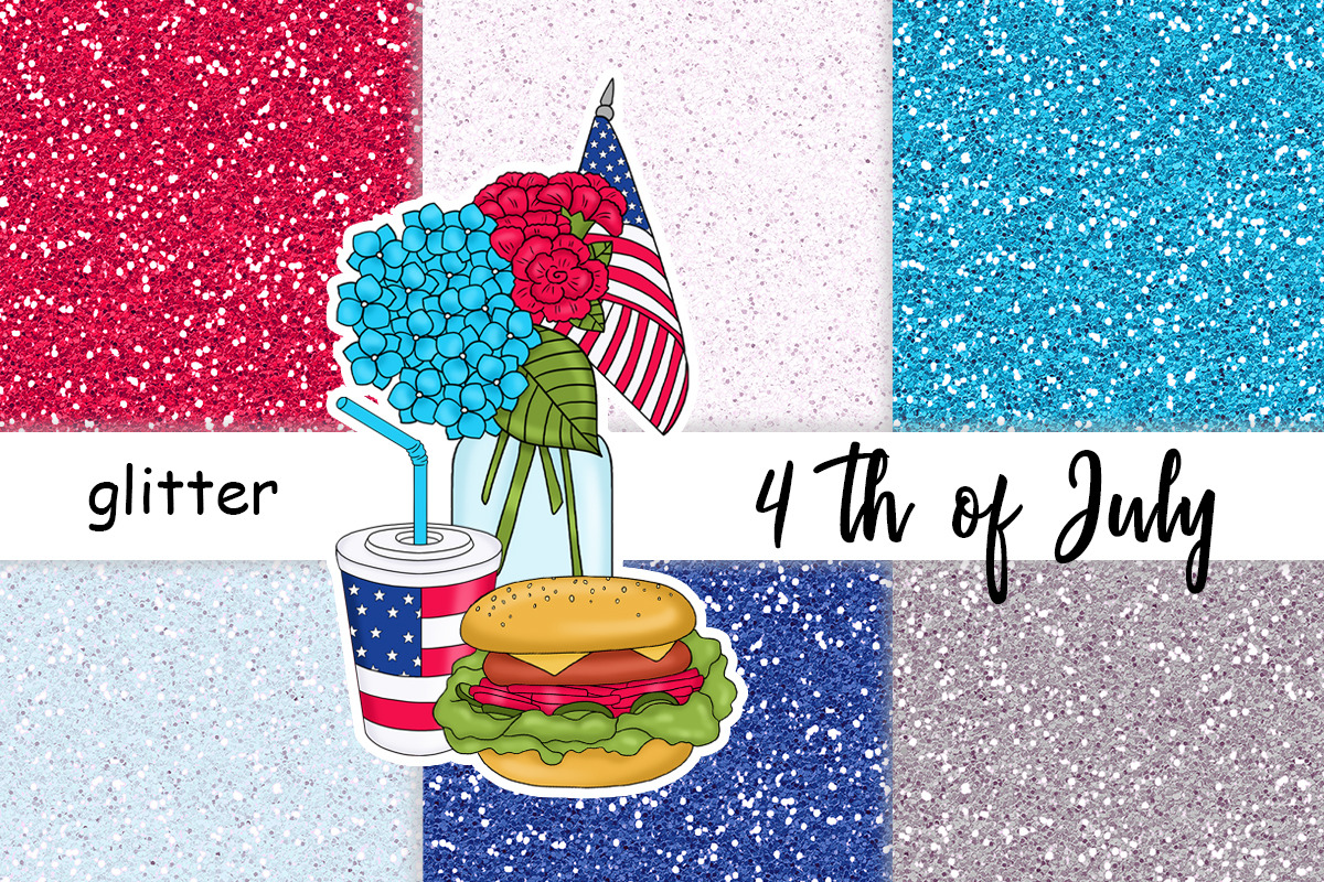 4th of July Glitter, a Texture Graphic by GlamArtZhanna (Photo 1 of 3)
