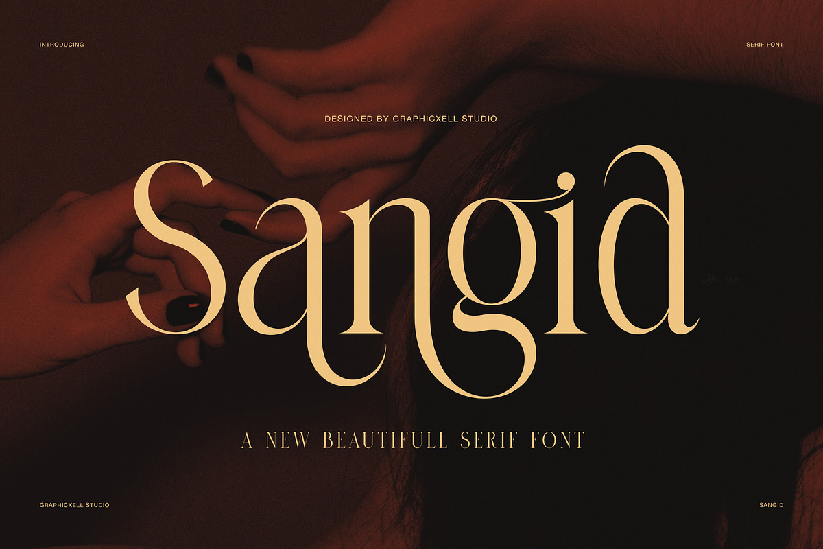 Sangid Elegant Serif Font, a Serif Font by Graphicxell (Photo 1 of 8)