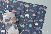 Geometric Dinosaurs - Pattern Prints, a Pattern Graphic by Brzozowska (Thumbnail 3 of 8)