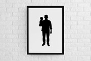 Fathers Silhouette SVG, a Person Illustration by newminddesign (Thumbnail 2 of 3)