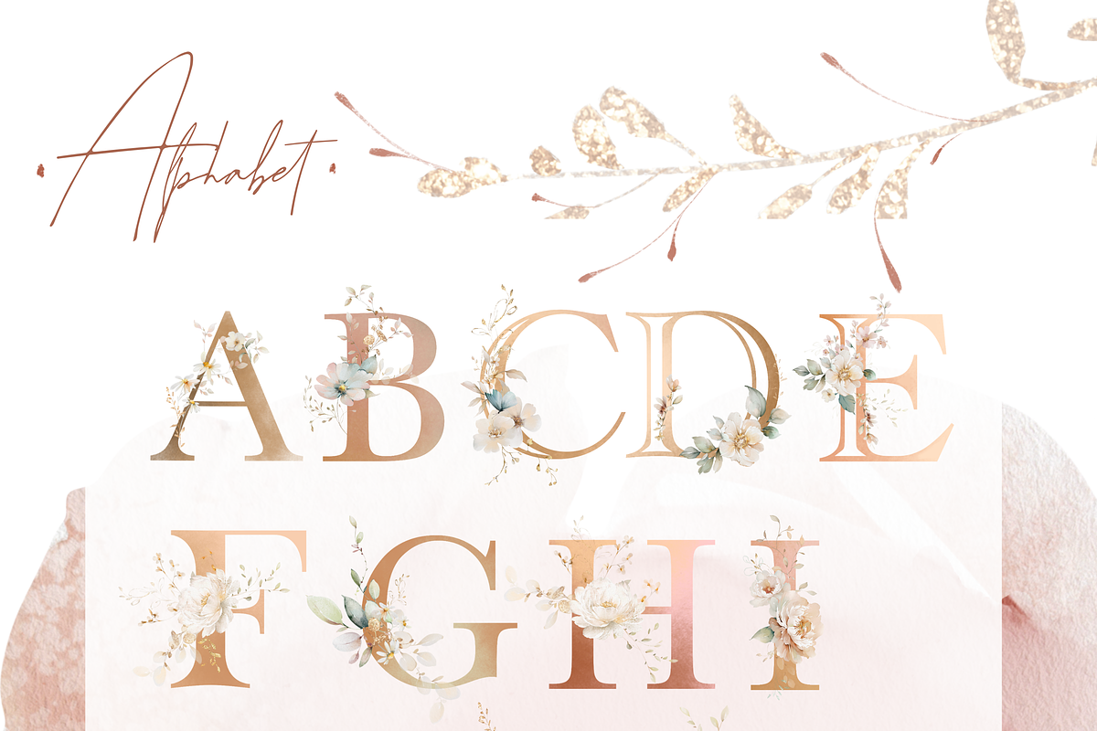 watercolor flowers botanical bundle, a Decorative Illustration by Edith’s World (Photo 7 of 14)