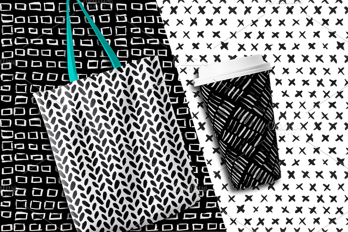 Seamless hand drawn patterns, a Pattern Graphic by The Odd Seed (Photo 3 of 8)