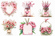 Rustic Mothers Day Clipart, an Illustration by Watercolor design (Thumbnail 4 of 12)