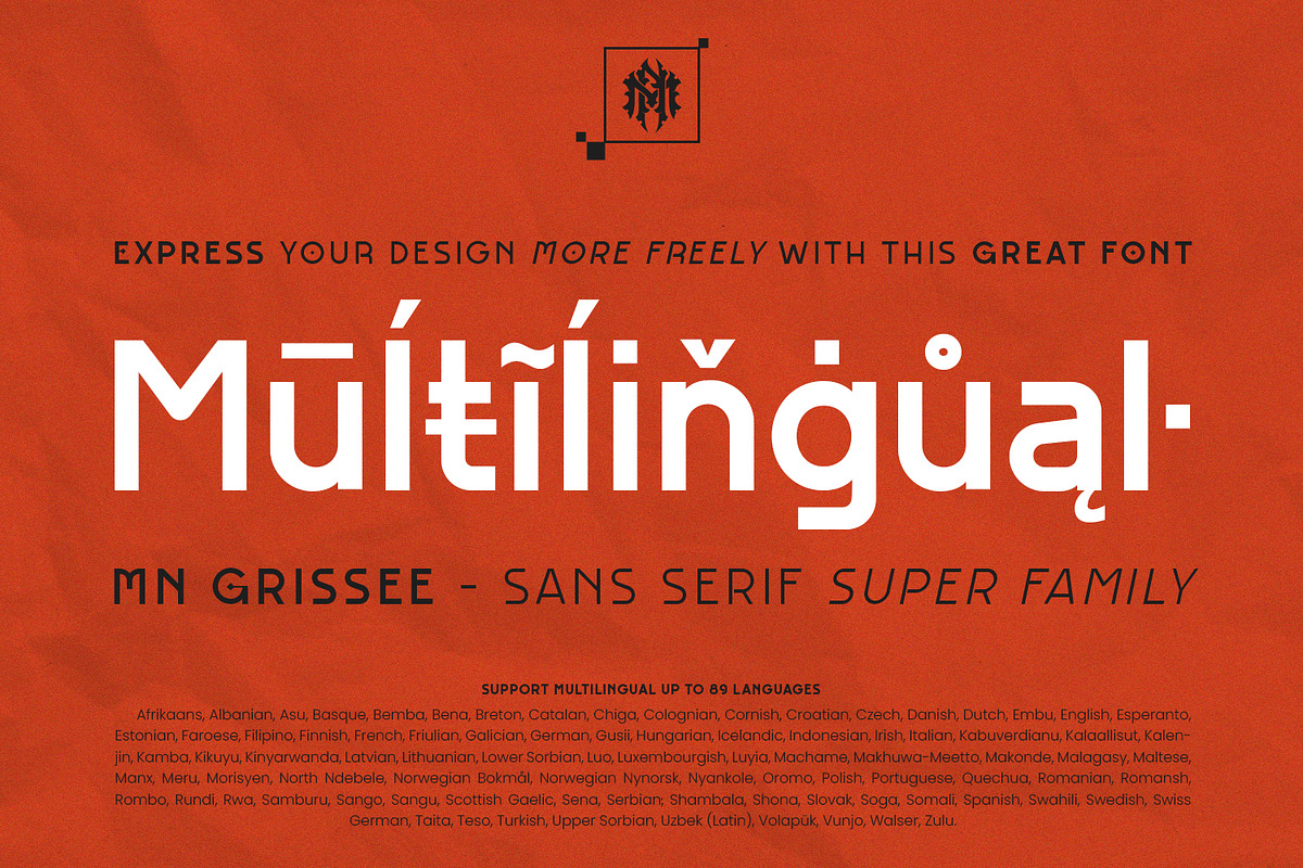 MN Grissee - Sans Serif Font Family, a Sans Serif Font by Mantra Naga (Photo 7 of 16)