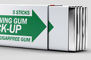Chewing Gum Mock-up, an Advertising Mockup by Se٧enStudio (Thumbnail 4 of 6)