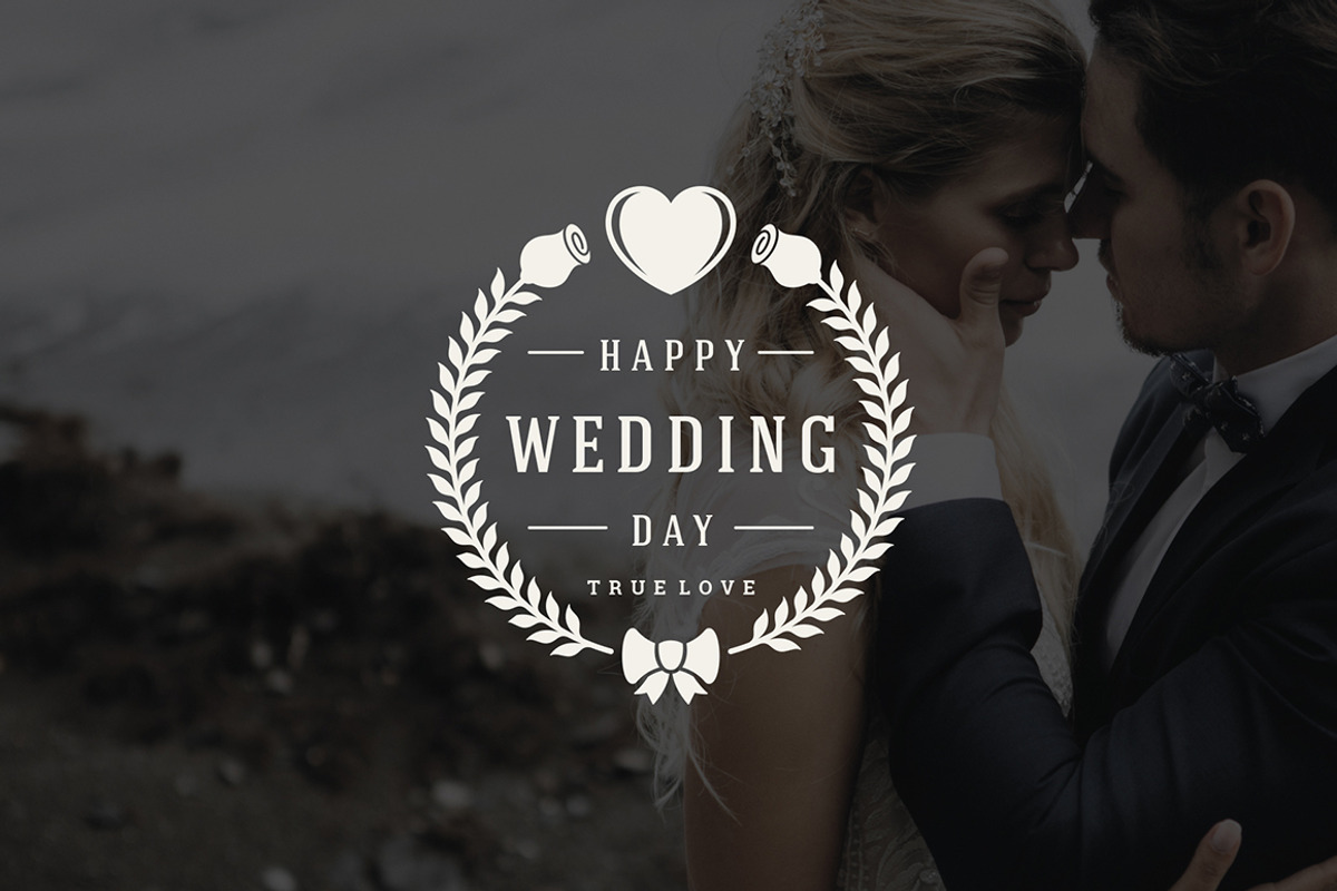 18 Wedding Logos and Badges, a Branding & Logo Template by Vasya Kobelev (Photo 12 of 15)
